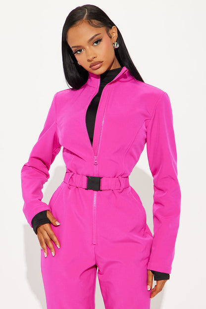 Cross Country Ski Jumpsuit - Fuchsia