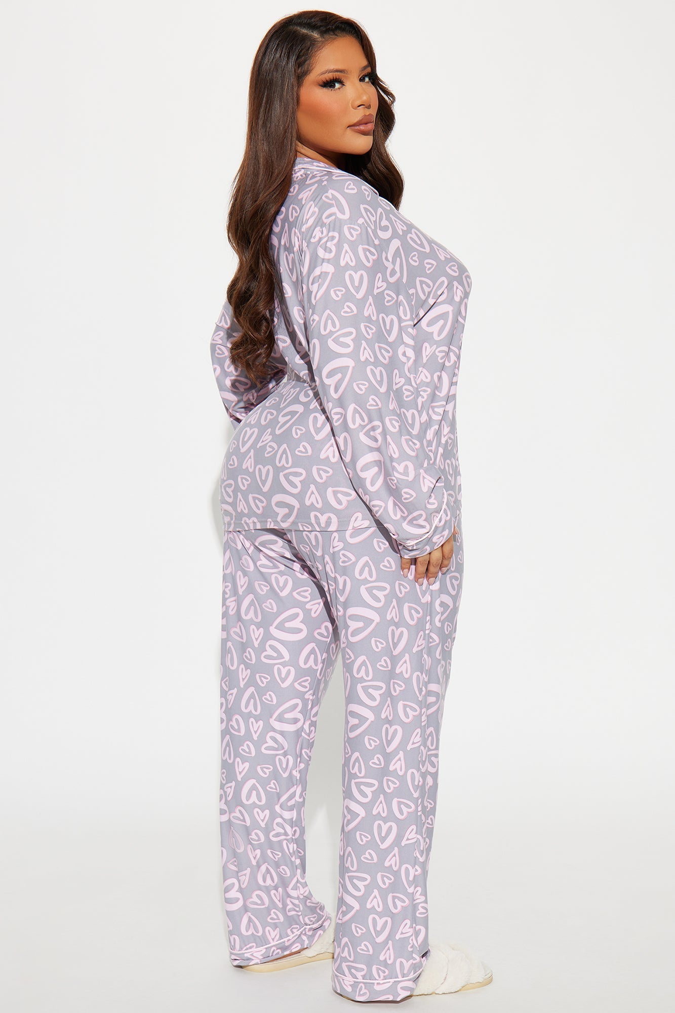 Be My Love PJ Pant Set - Grey/combo