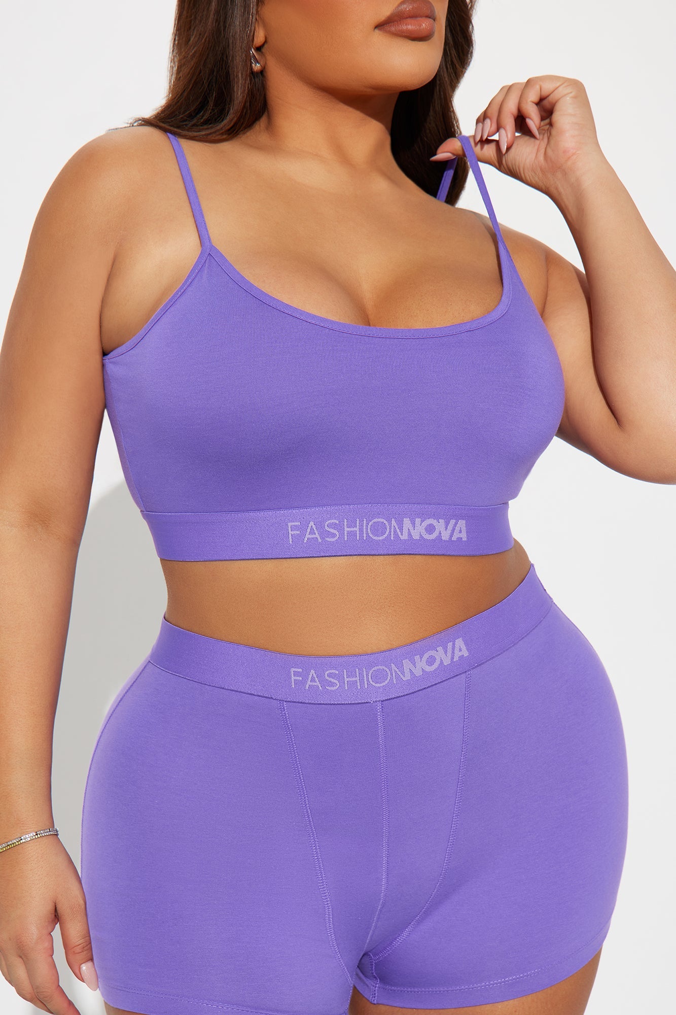 FN Mood Cami And Boxer Set - Purple