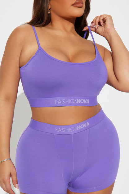 FN Mood Cami And Boxer Set - Purple