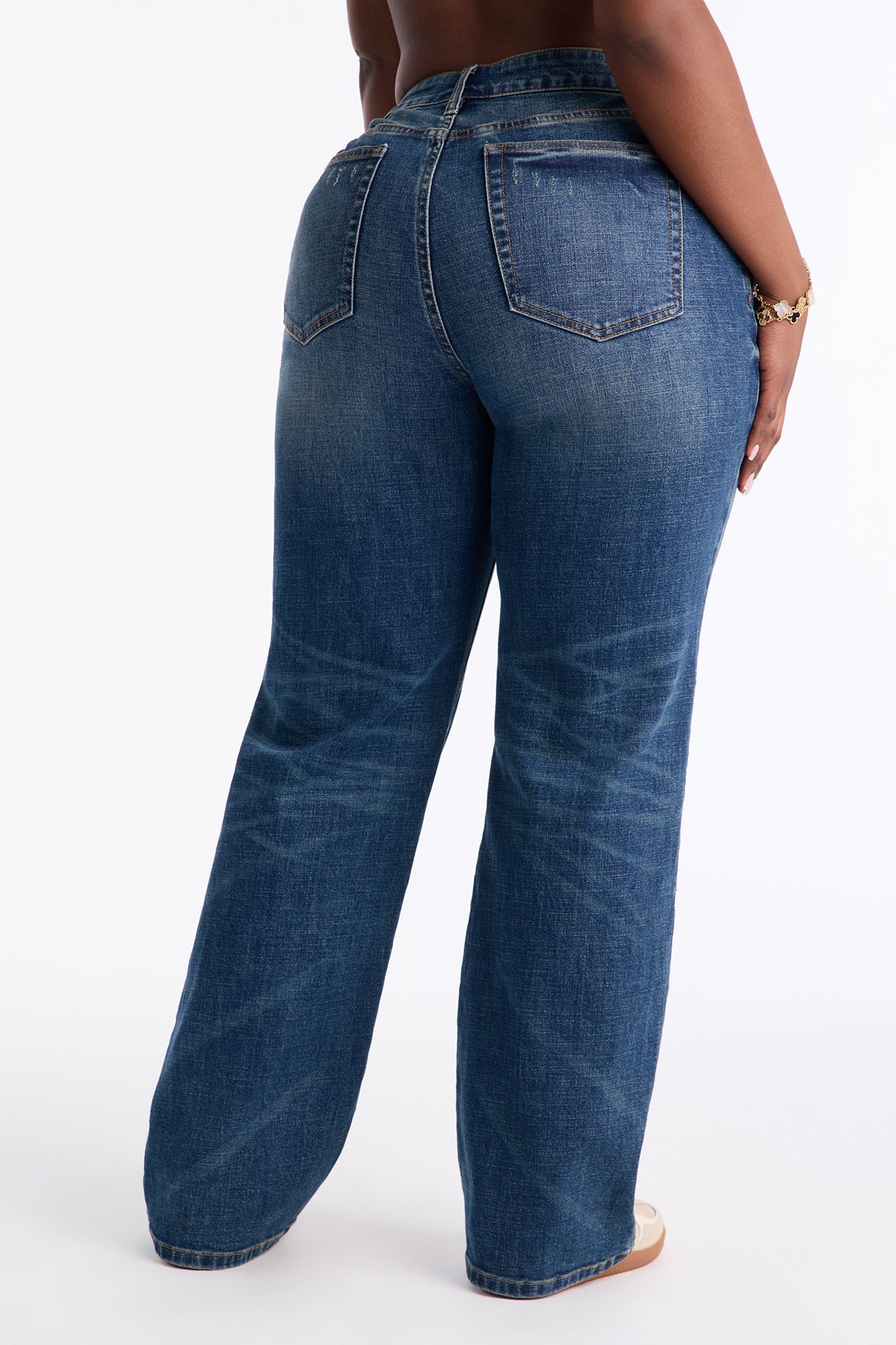 Palmyra Stretch Straight Leg Jeans - Vintage Wash