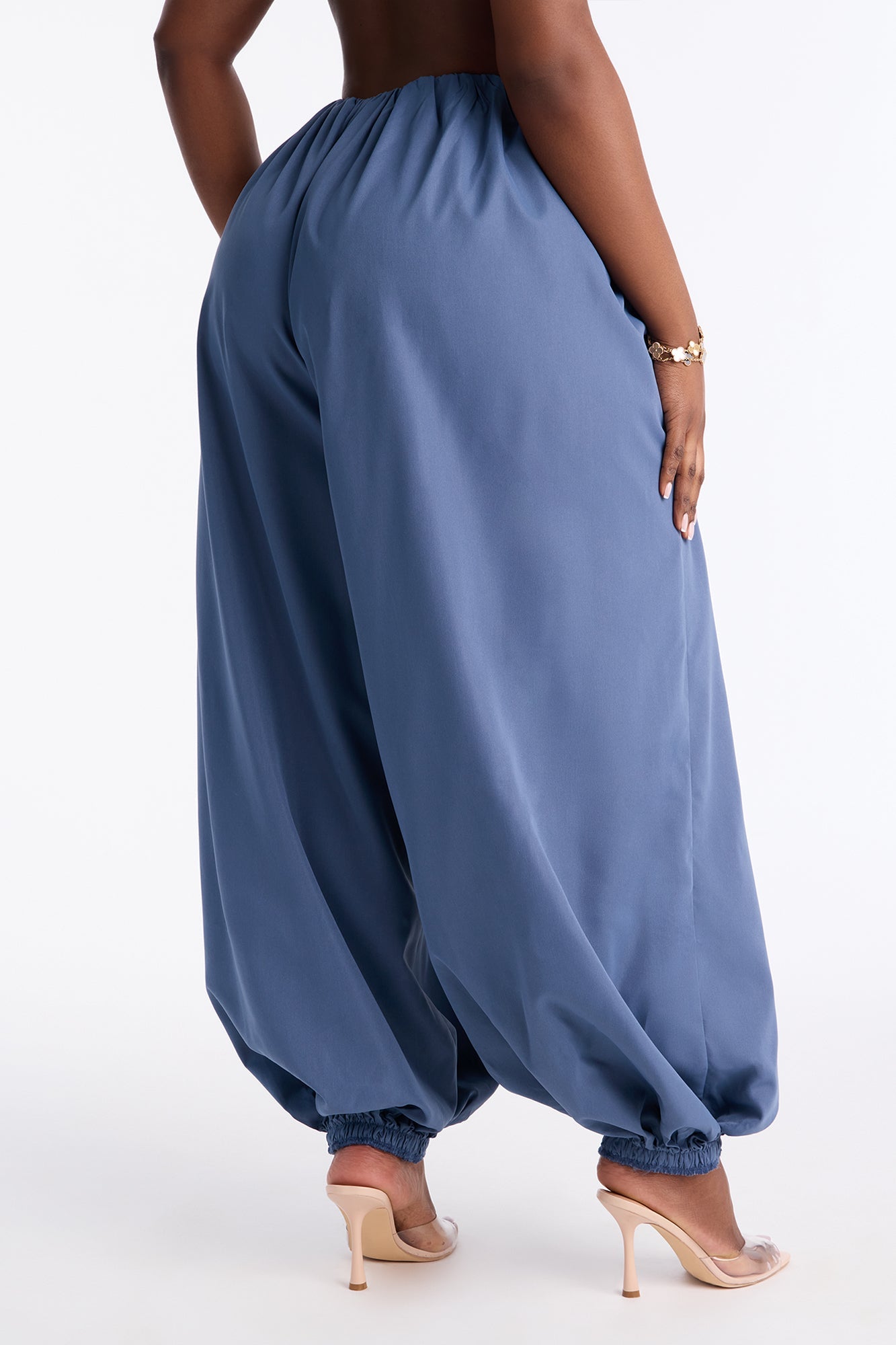 Ember Poplin Balloon Jogger Pant 31″ - Blue