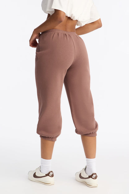 Taylor Low Rise Capri Jogger - Mocha