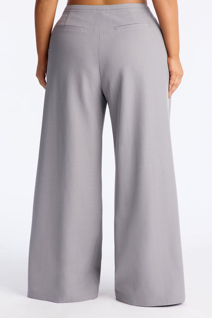 Claremont Wide Leg Trouser - Grey
