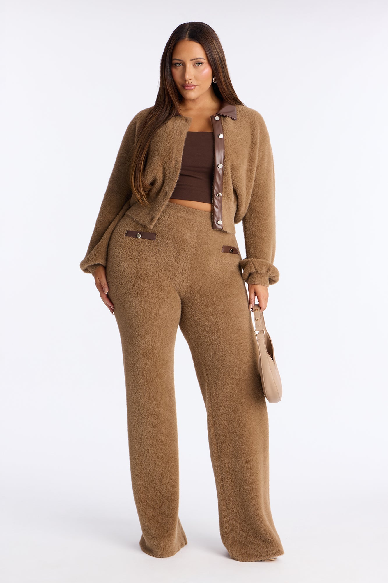 Danielle Sweater Pant Set - Taupe