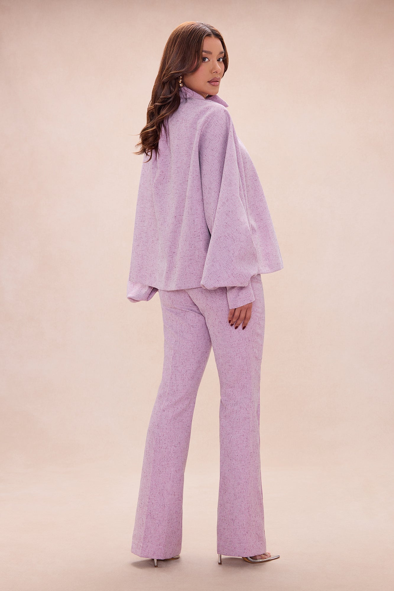 Theodora Bow Pant Set - Mauve