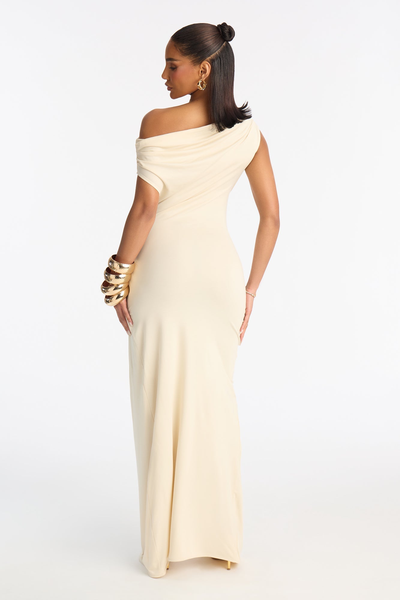 Brianna Hardware Maxi Dress - Cream