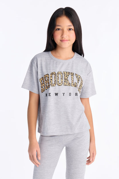 Mini Brooklyn Born Legging Set - Heather Grey