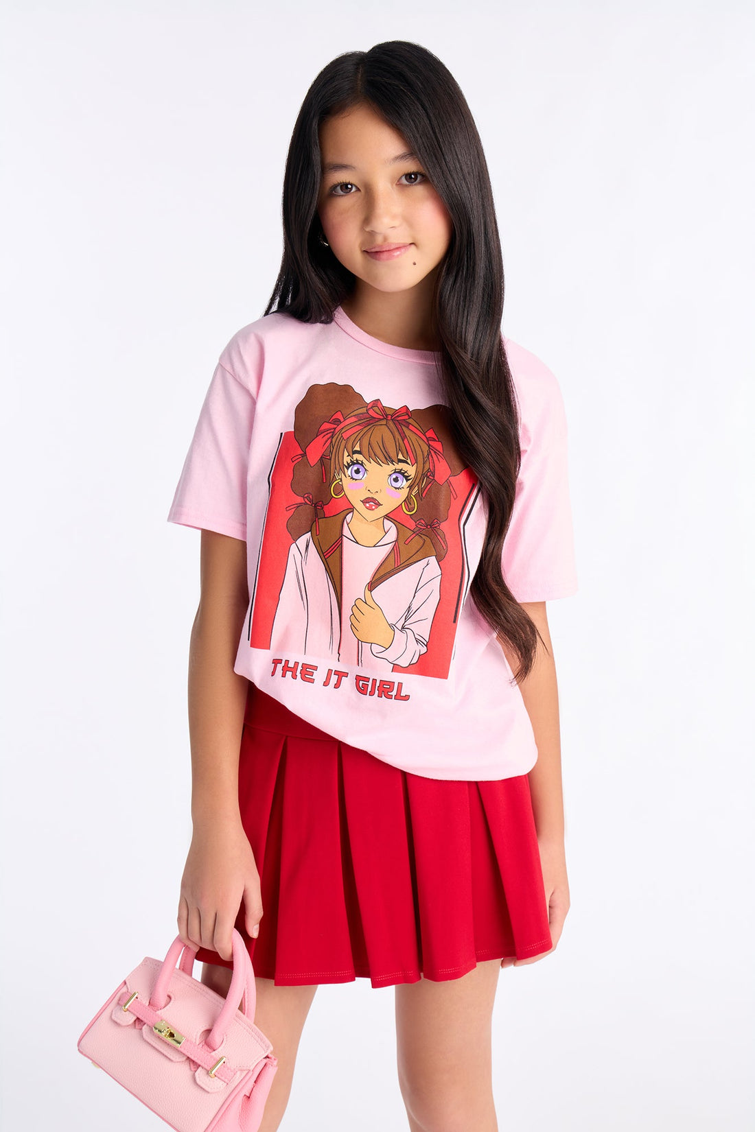 Mini The It Girl Short Sleeve Tee - Light Pink