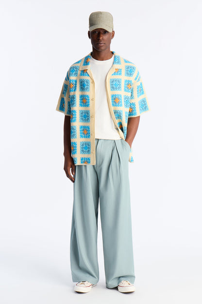 Nolan Textured Shirt - Blue