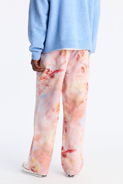 Baggy Angels Within The Clouds Jean - Pink