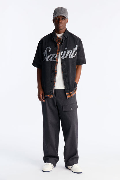 Saint Blaze Button Up Shirt - Black Wash