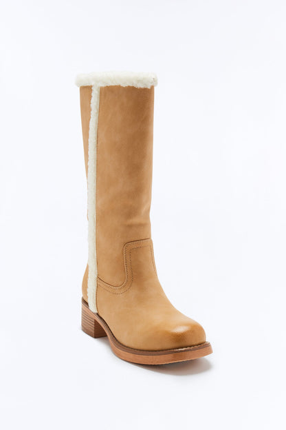 Thomas Sherpa Lined Boots - Camel