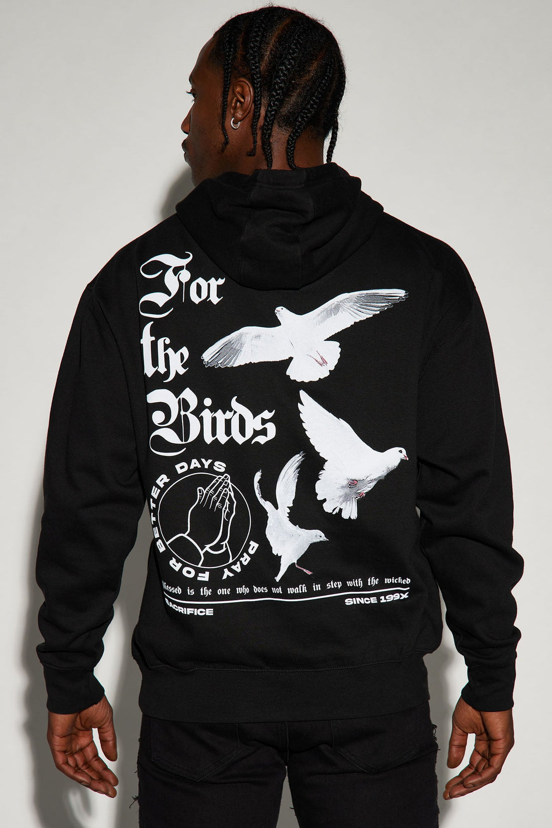 For The Birds Hoodie - Black