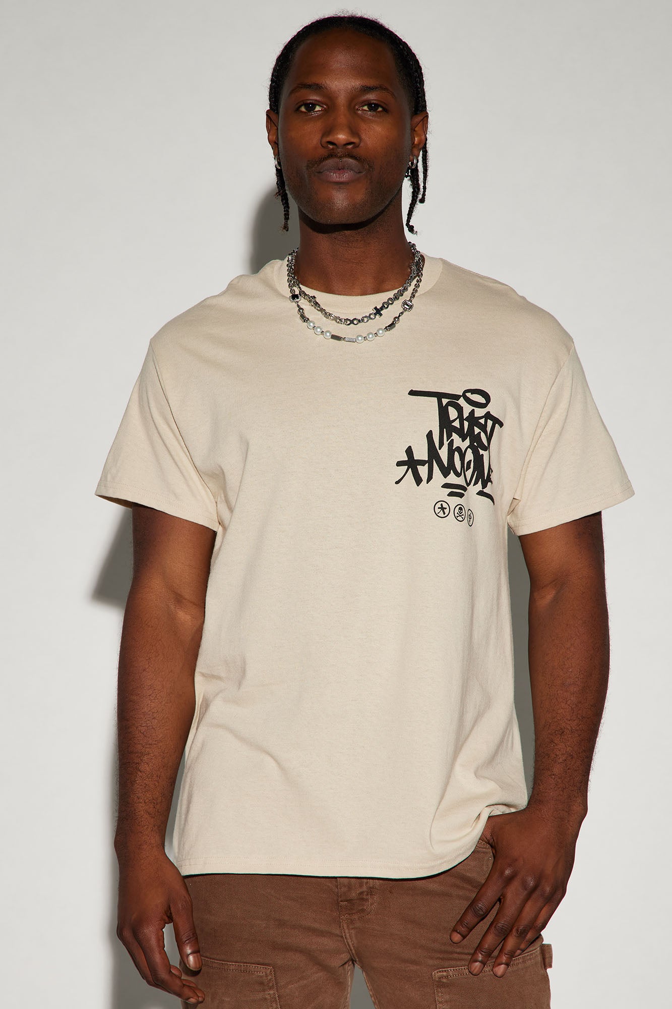Beware Of Snakes Short Sleeve Tee - Tan