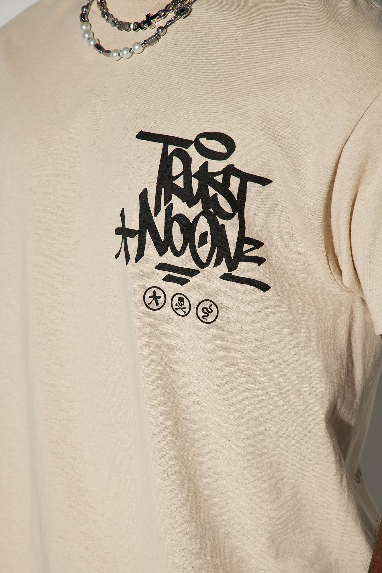 Beware Of Snakes Short Sleeve Tee - Tan