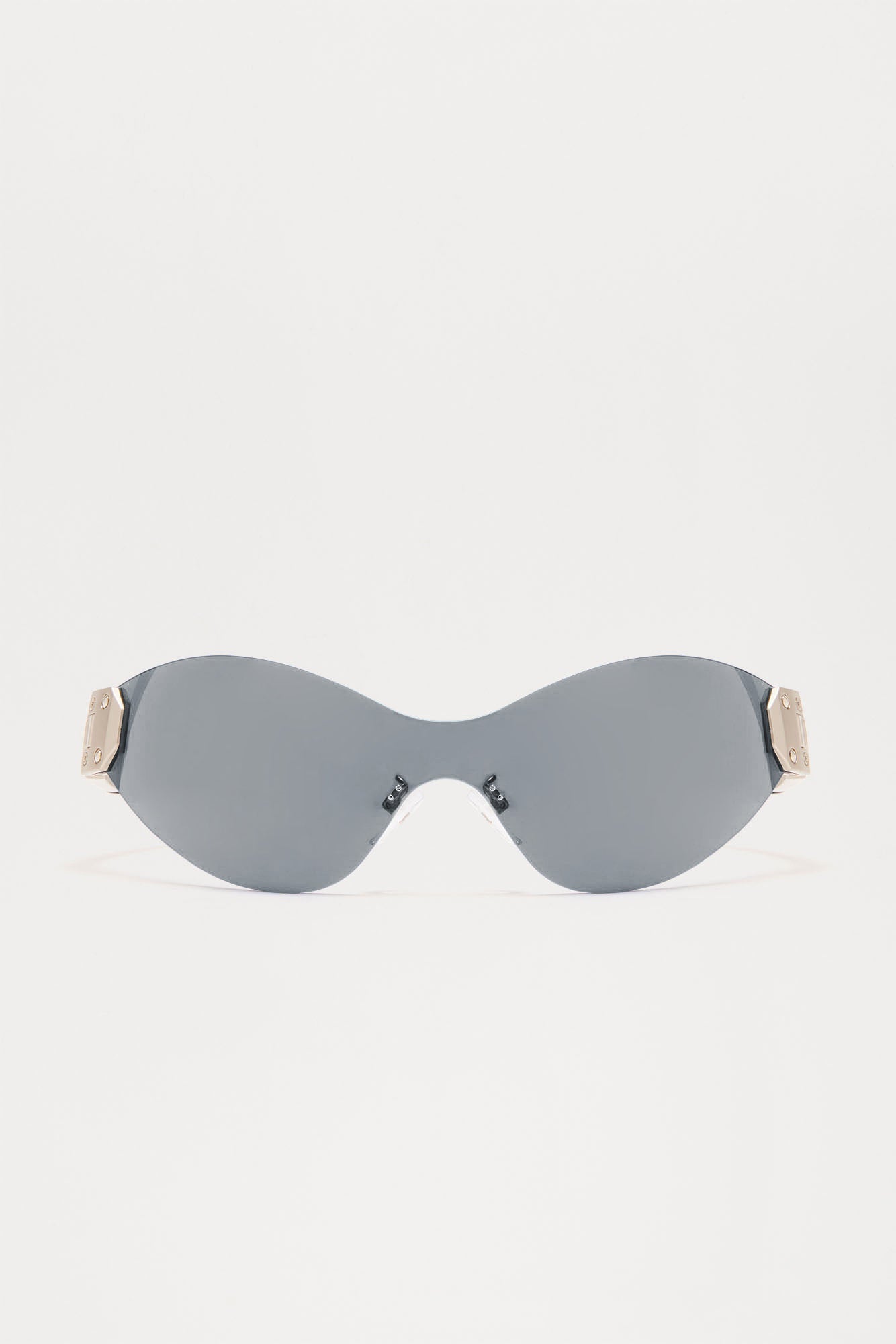 Lit Shield Sunglasses - White