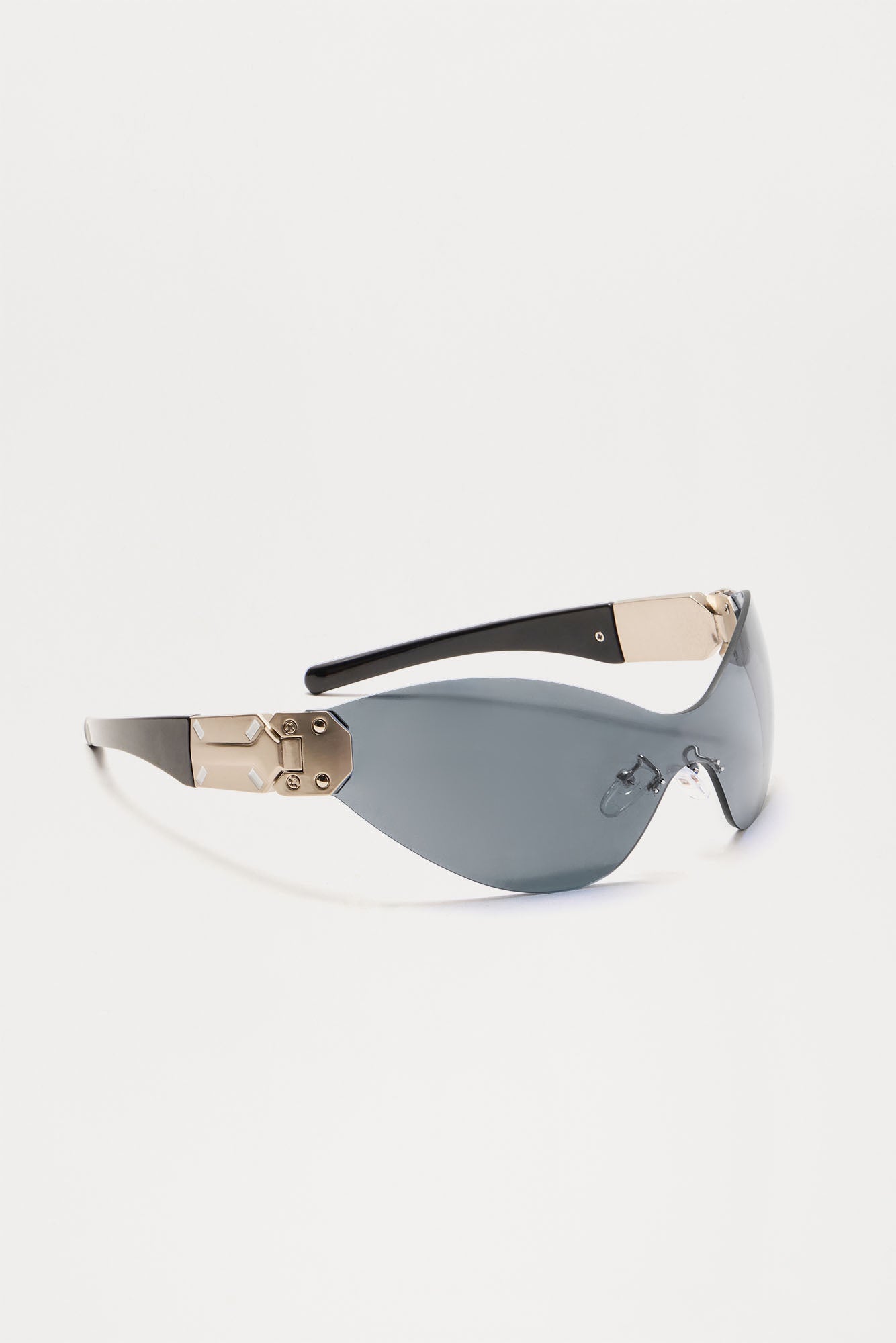 Lit Shield Sunglasses - White