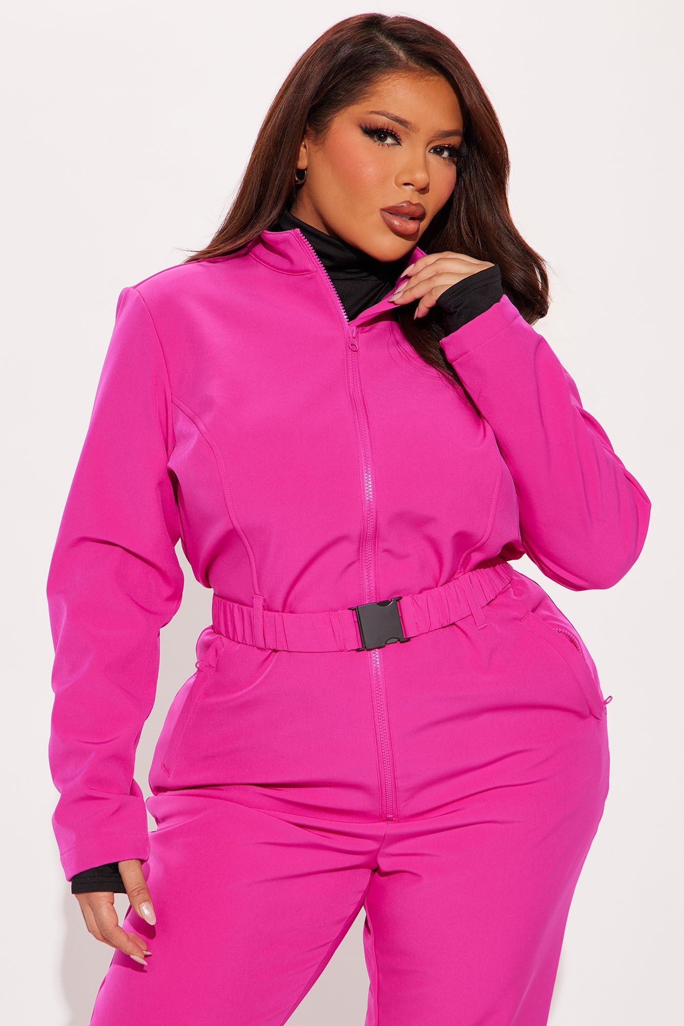 Cross Country Ski Jumpsuit - Fuchsia