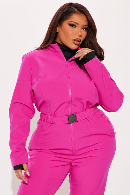 Cross Country Ski Jumpsuit - Fuchsia