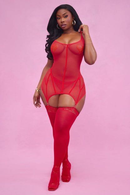 Your Hearts Desire Chemise - Red