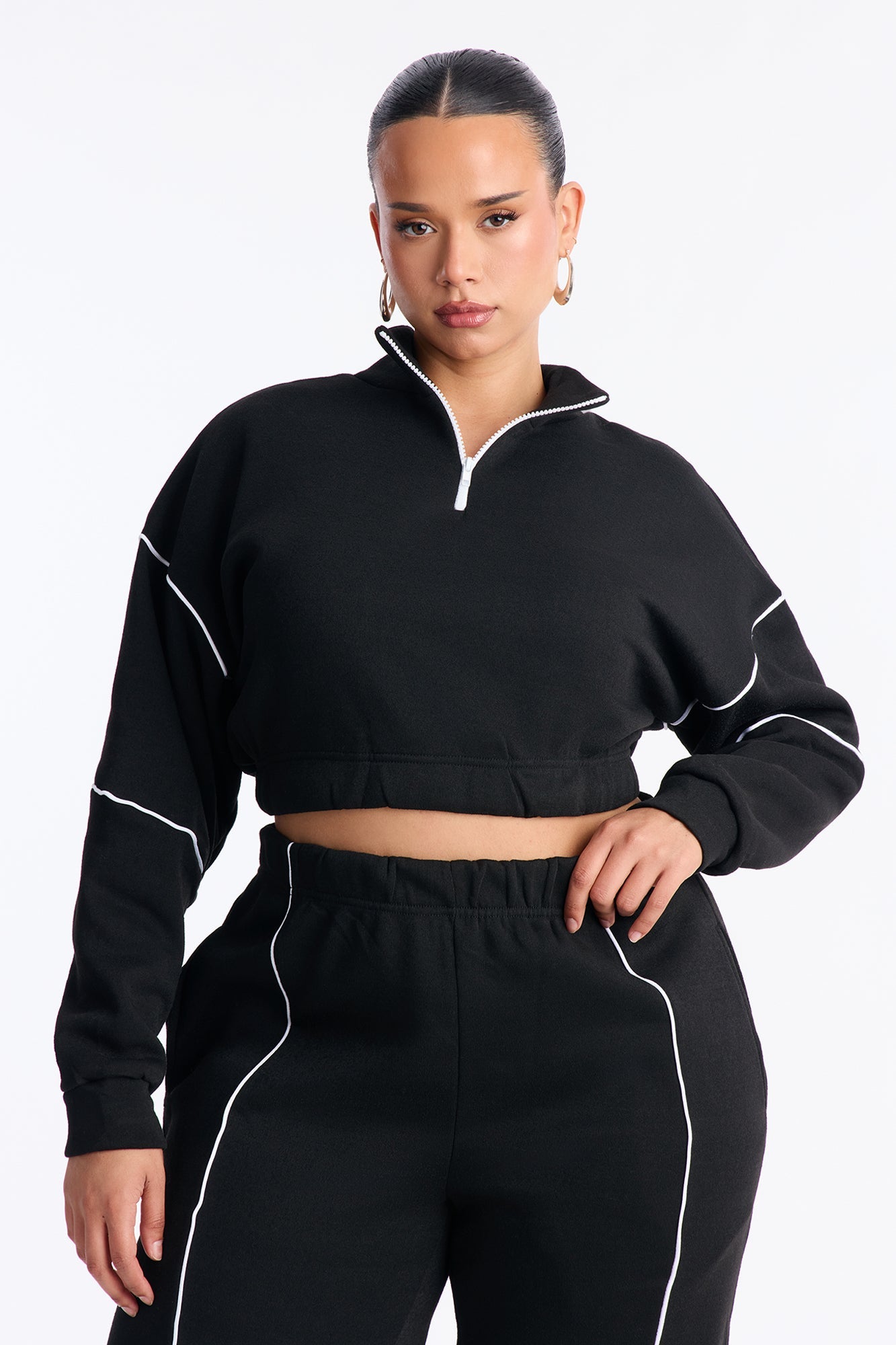 Weekend Chill Fleece Jogger Pant Set - Black