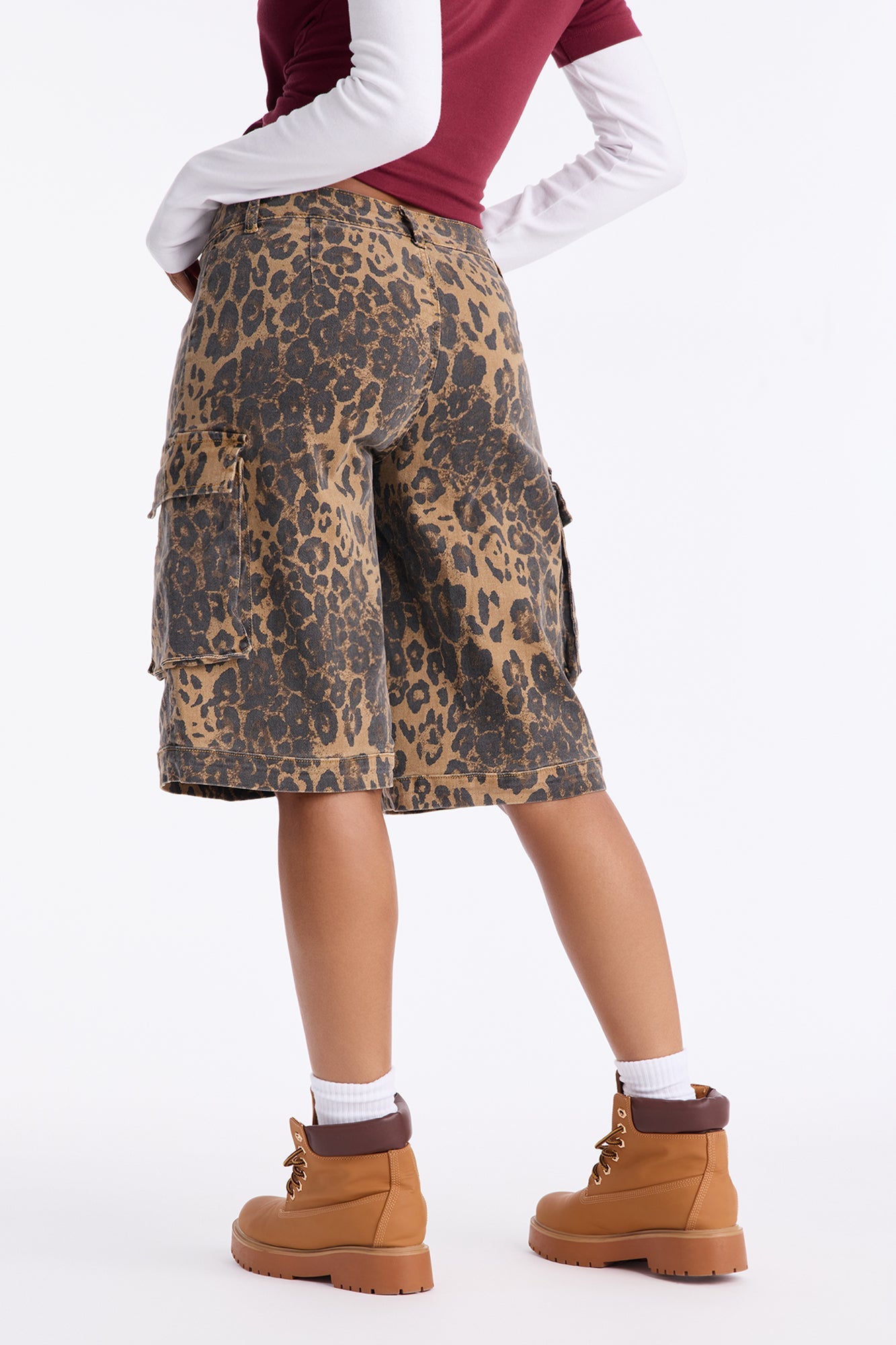 Sneak Attack Leopard Cargo Bermuda Short - Leopard