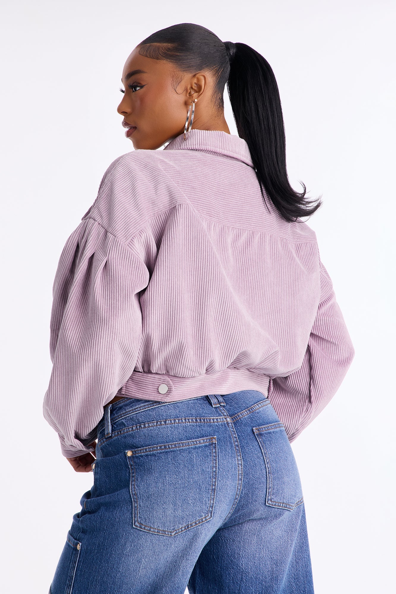 Road Tripping Corduroy Jacket - Lilac