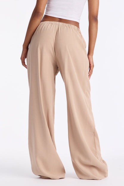 Coffee Break Straight Leg Pant 33″ - Beige