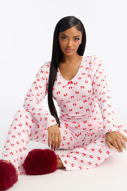 Always Lovely Pointelle PJ Pant Set - Pink