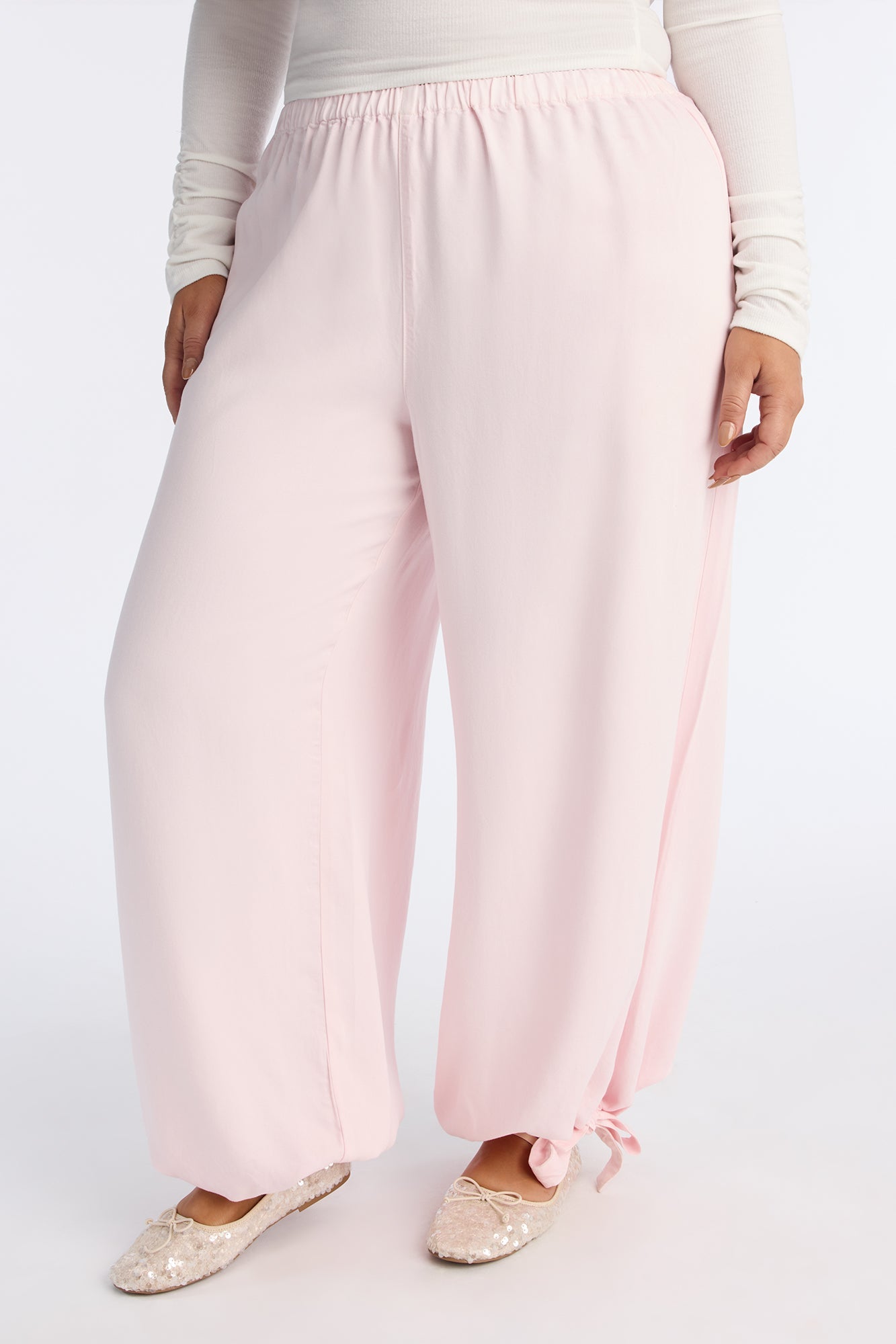Trixie Washed Lyocell Balloon Jogger Pant 31″ - Pink