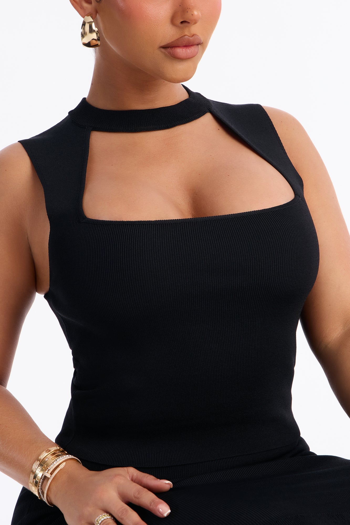 Bound To You Bandage Skirt Set - Black