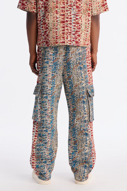 Baggy Nomadic Tapestry Cargo Pant - Multi Color