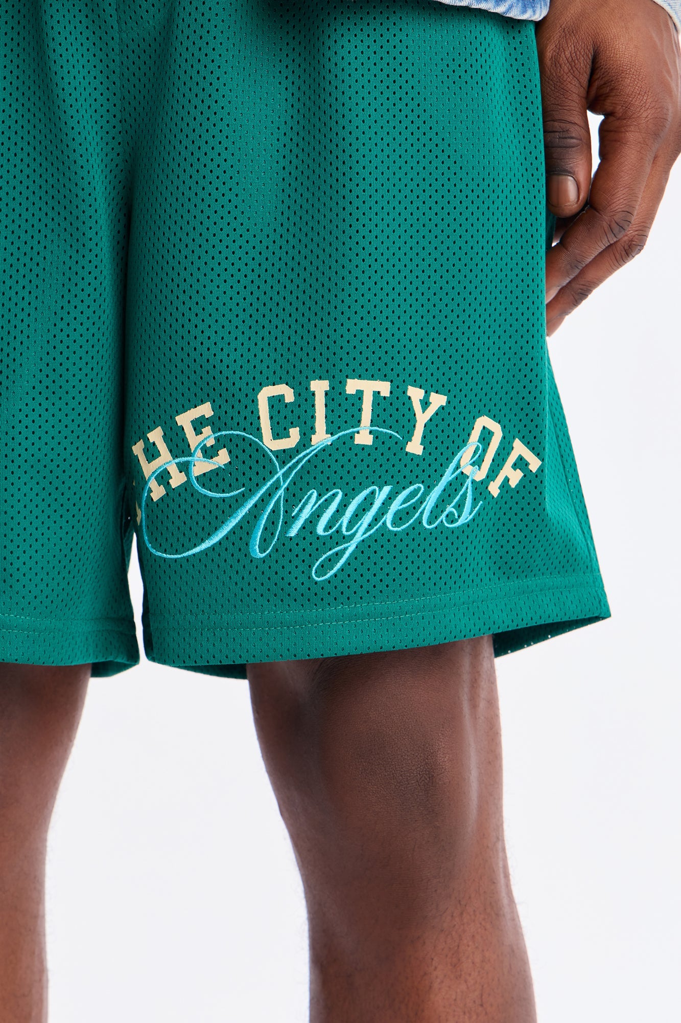 Angels Boulevard Mesh Short - Green