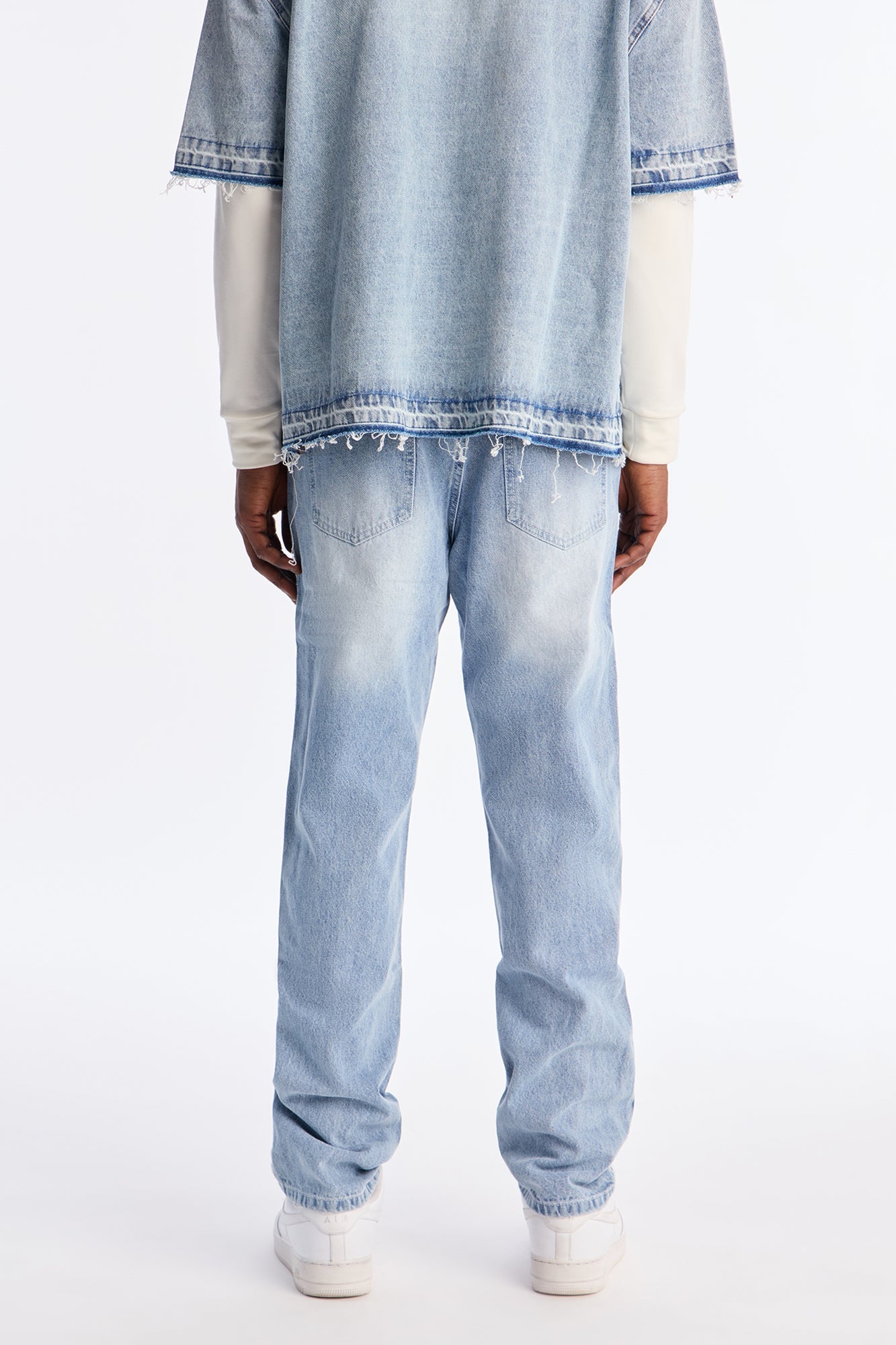 Slim Crochet Jean - Light Blue Wash
