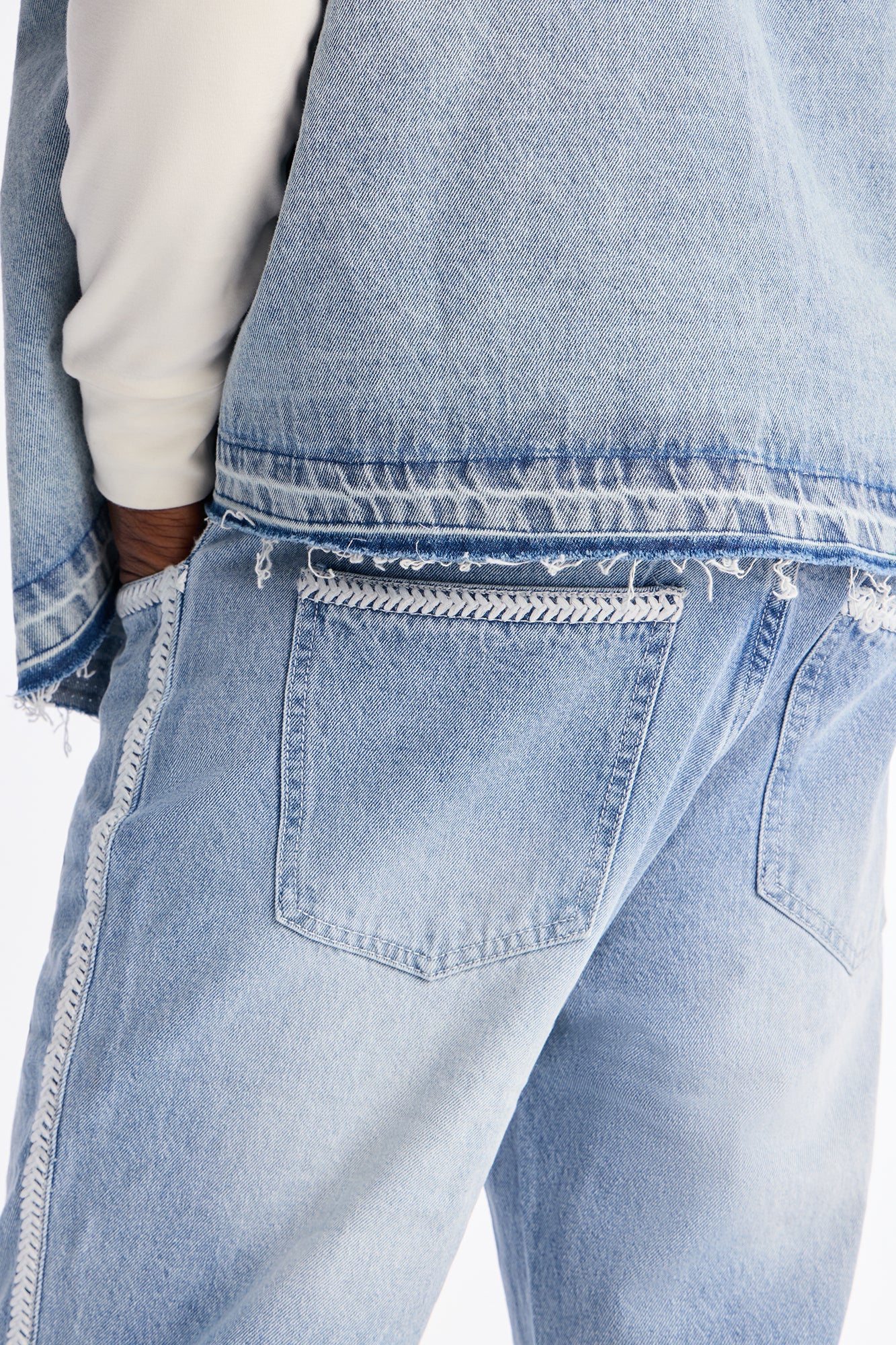 Slim Crochet Jean - Light Blue Wash