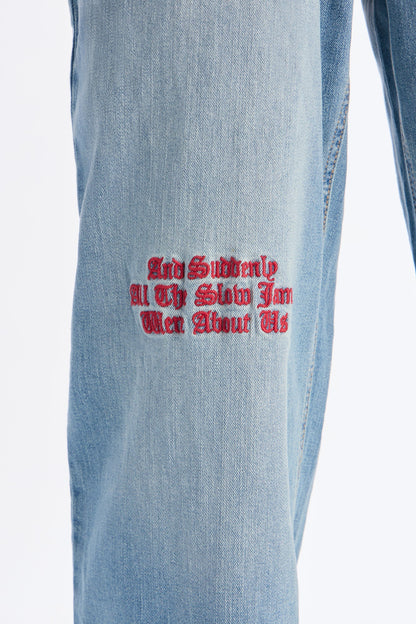 Relaxed Straight Slow Jams Jean - Light Blue Wash