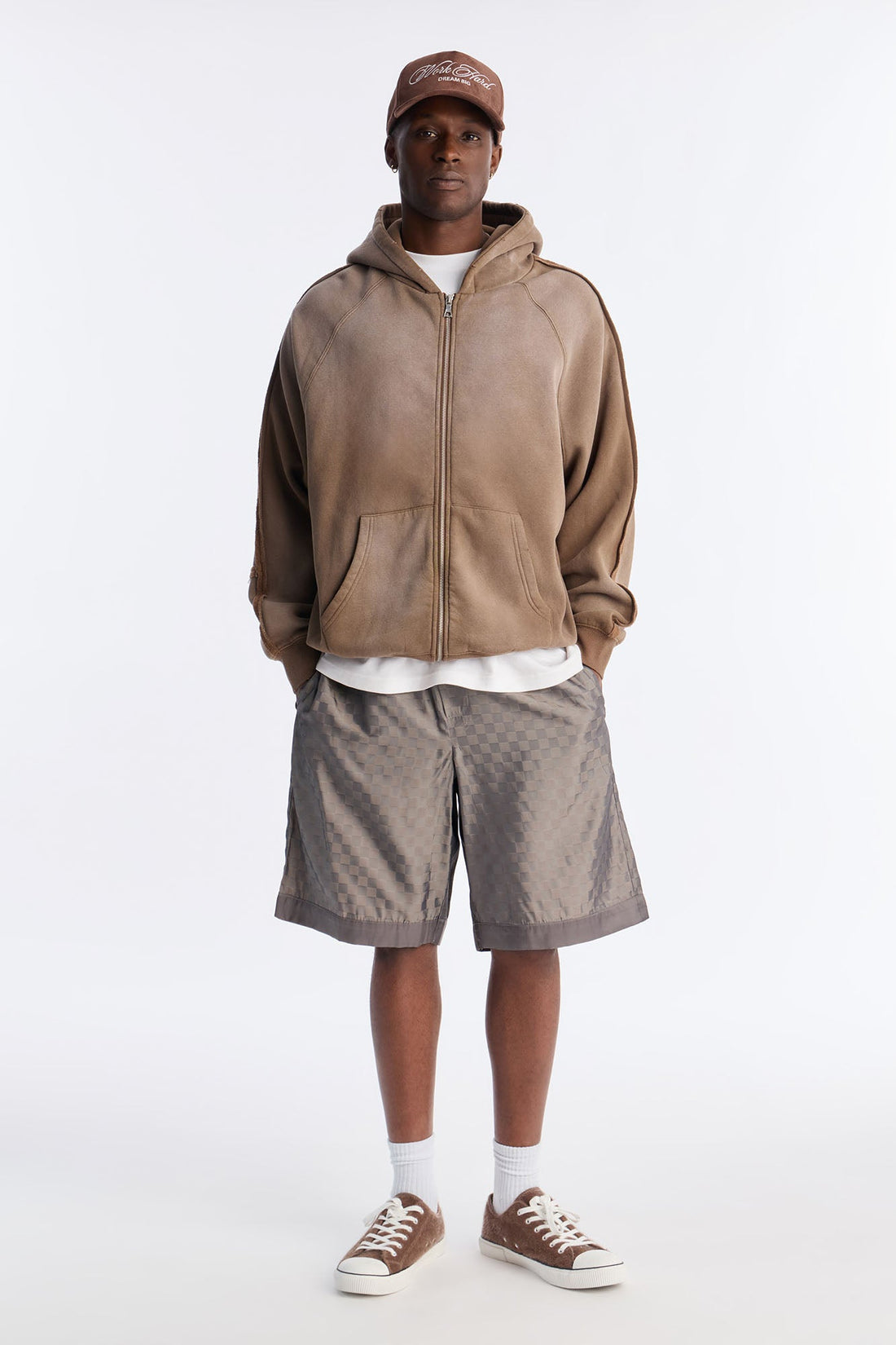 Baggy Arts District Ombre Short - Grey