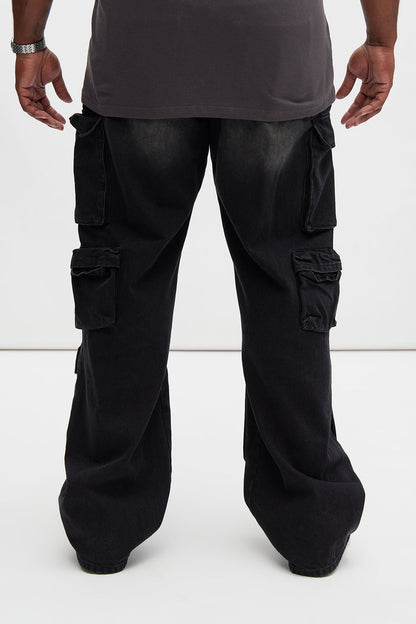 Stay Looking Rigid Straight Carpenter Jeans - Black