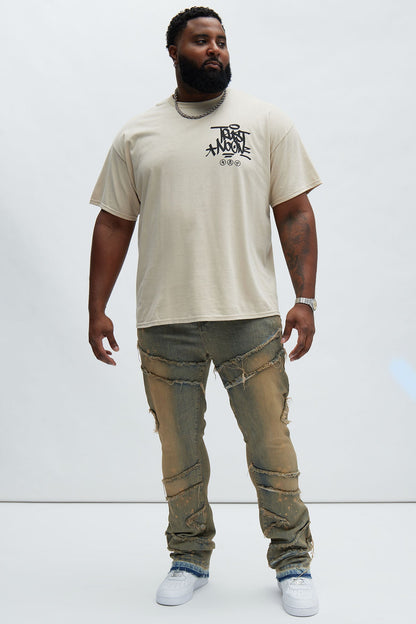 Beware Of Snakes Short Sleeve Tee - Tan