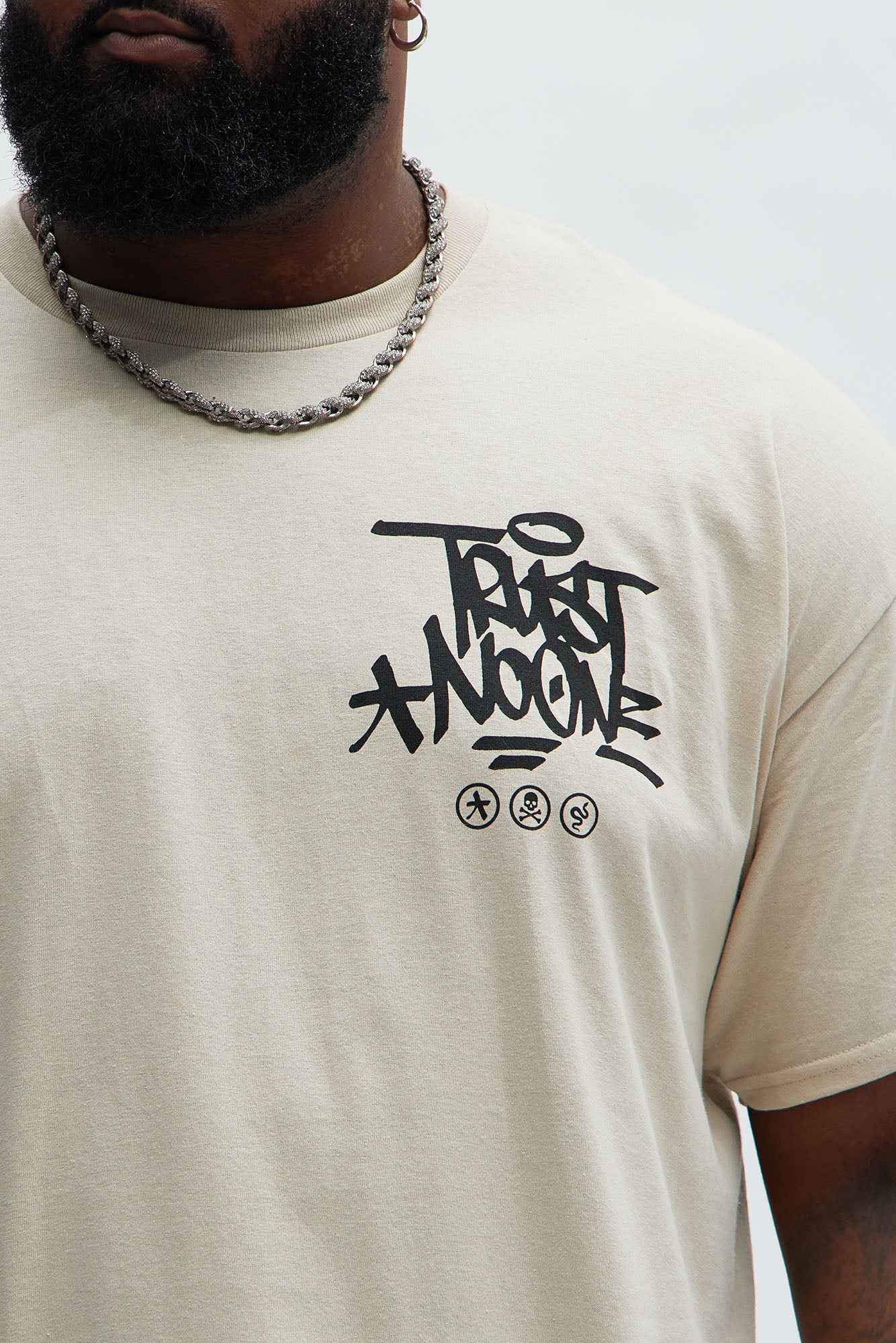 Beware Of Snakes Short Sleeve Tee - Tan