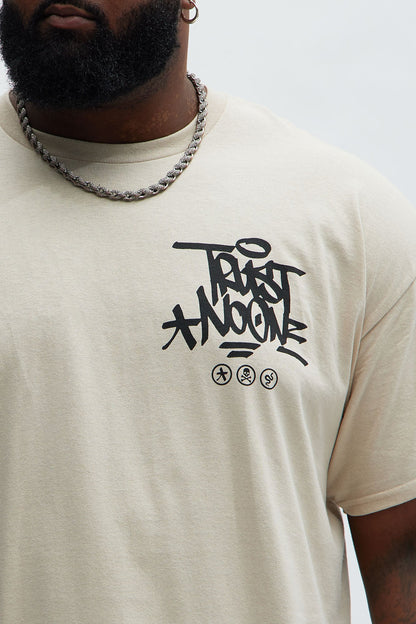 Beware Of Snakes Short Sleeve Tee - Tan