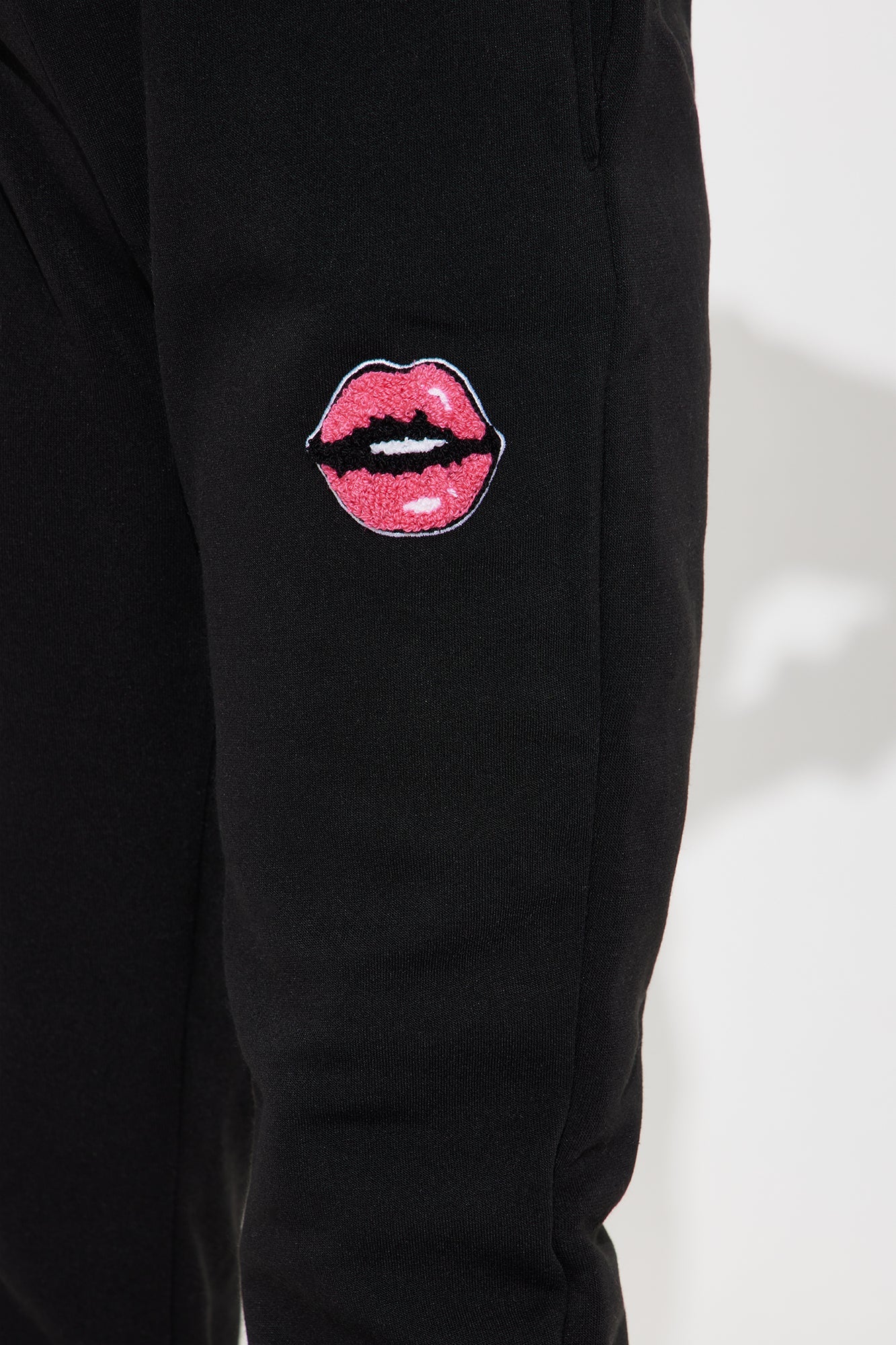 Mini Baddie University Jogger Set - Black