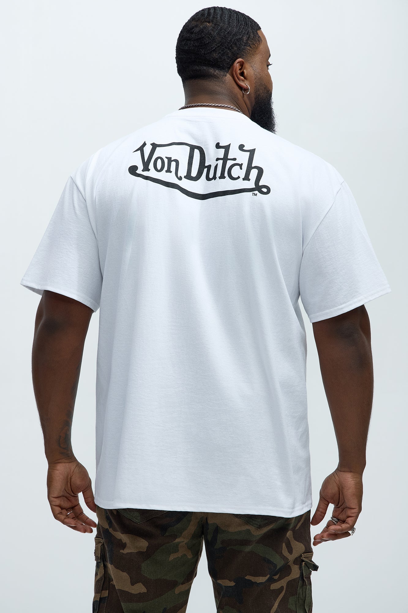 Von Dutch Flying Eyeball Short Sleeve Tee - White