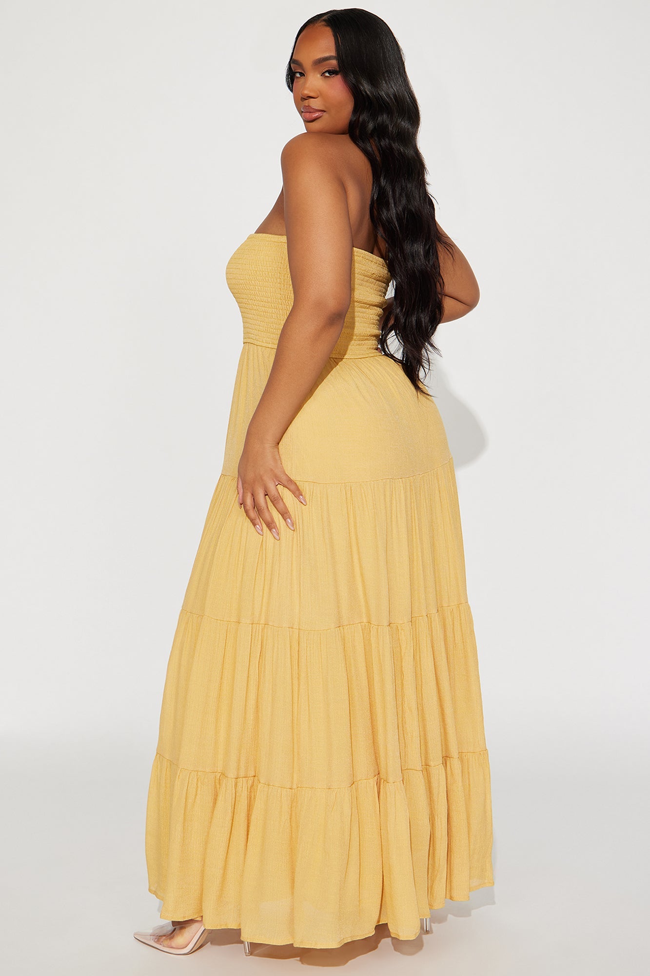 Juliette Tube Maxi Dress - Mustard