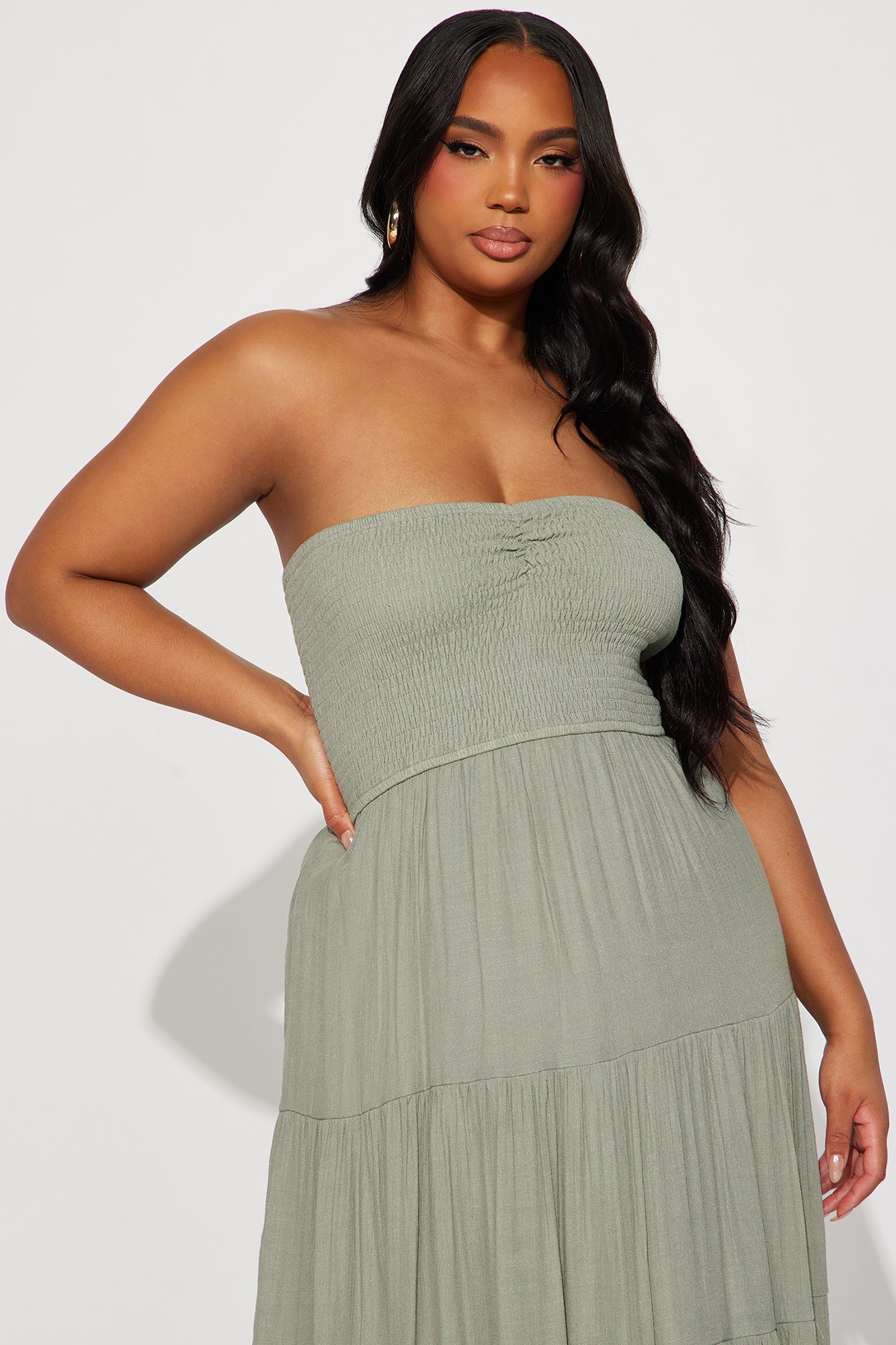 Juliette Tube Maxi Dress - Sage