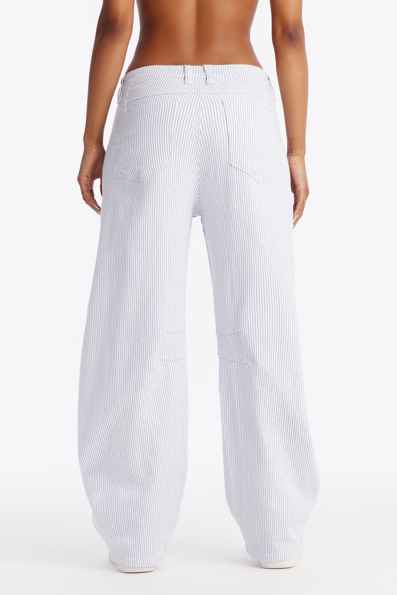On Shore Hickory Striped Jeans - White/combo