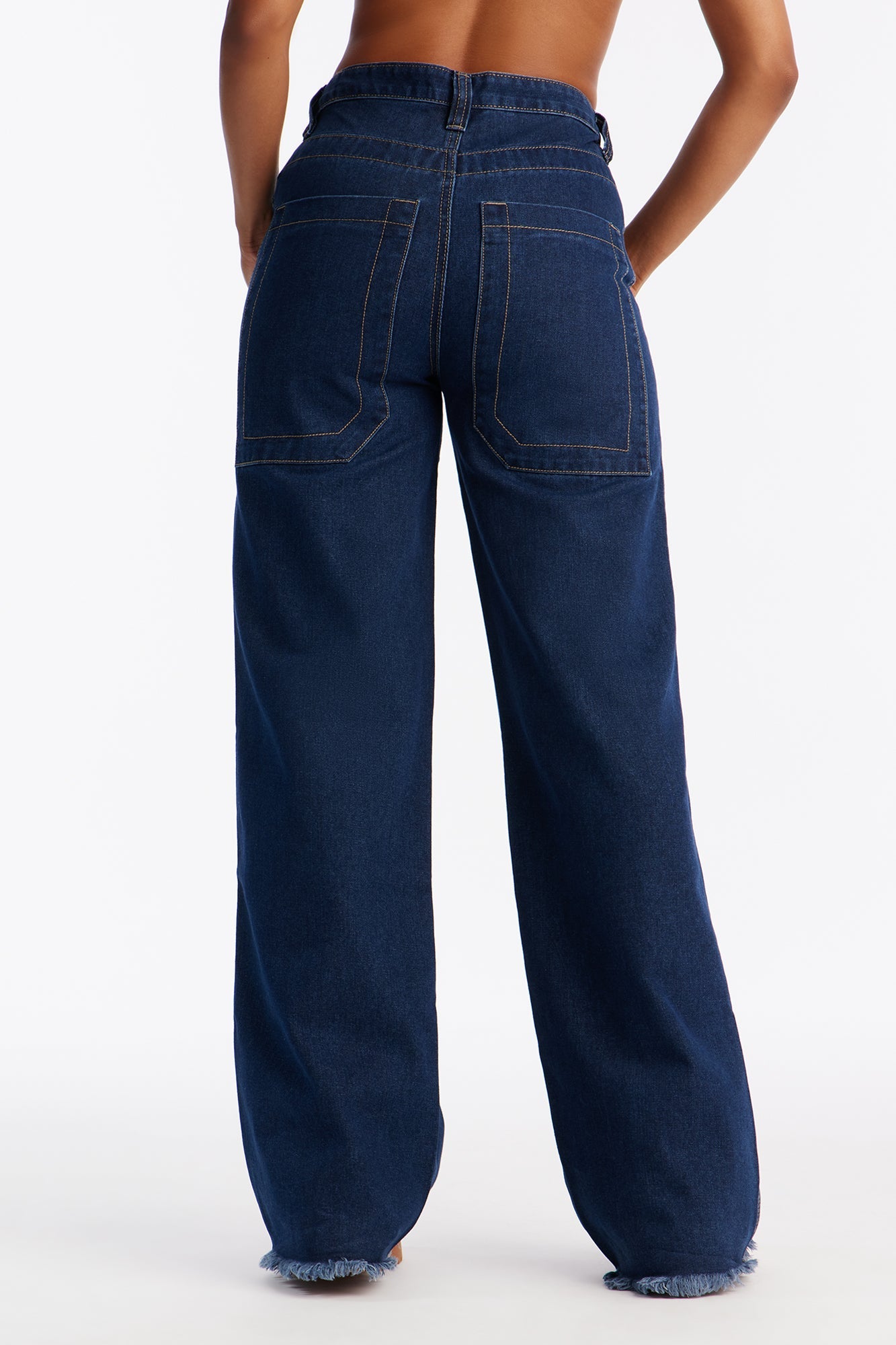 Alexa Baggy Jeans - Dark Wash