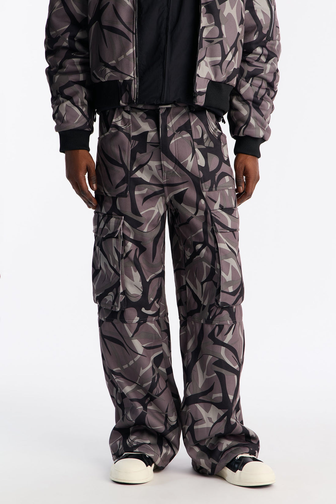 In The Cut Camo Sweatpants - Grey/combo