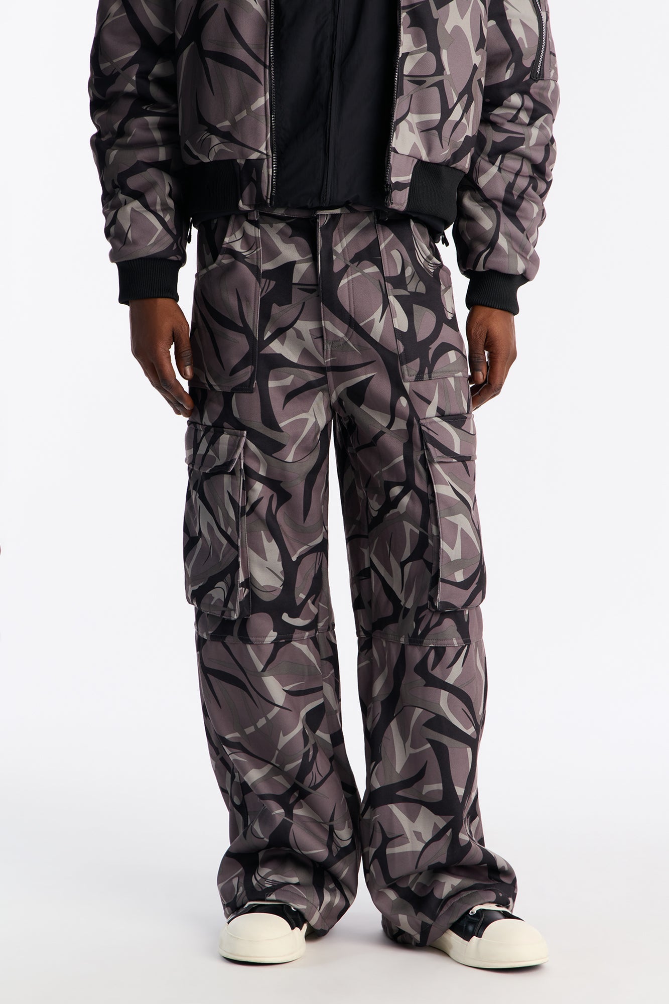 In The Cut Camo Sweatpants - Grey/combo